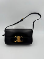 Celine CELINE CLAUDE TRIOMPHE Black Handbag