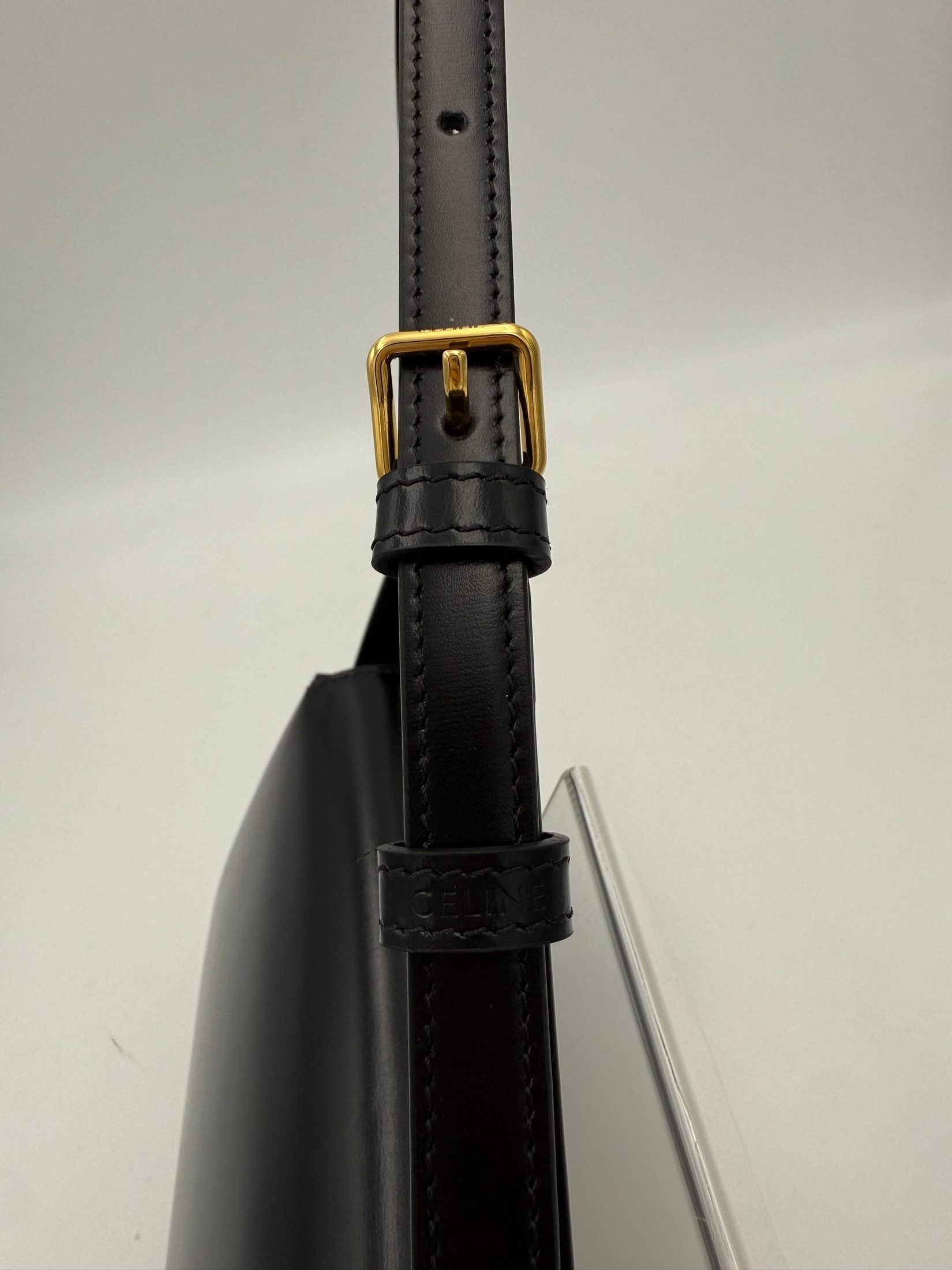 Celine CELINE CLAUDE TRIOMPHE Black Handbag