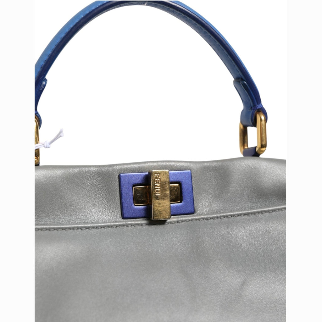 Fendi Mini Peekaboo Blue Grey