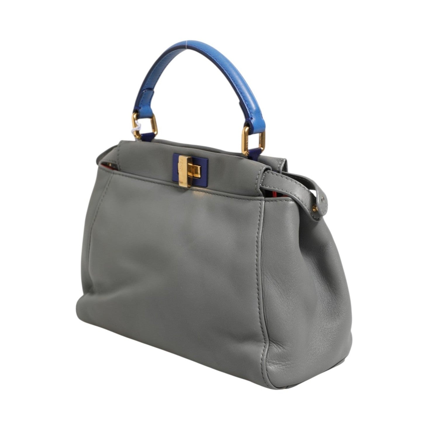 Fendi Mini Peekaboo Blue Grey