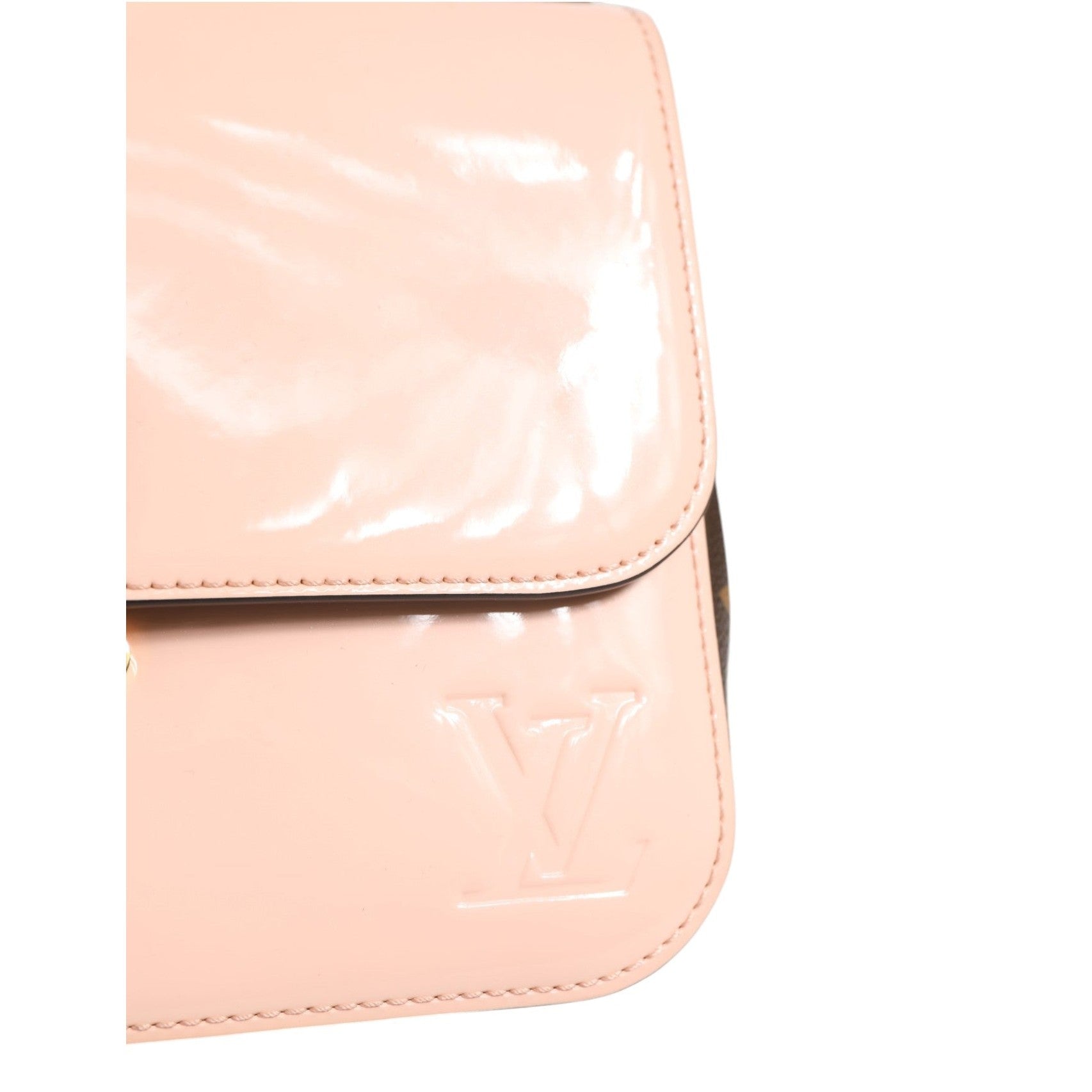 Louis Vuitton Pink Vernis and Monogram Canvas Cherrywood BB Shoulder Bag