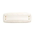 Chanel Shiny Calfskin Quilted Mini 22 White 1792563