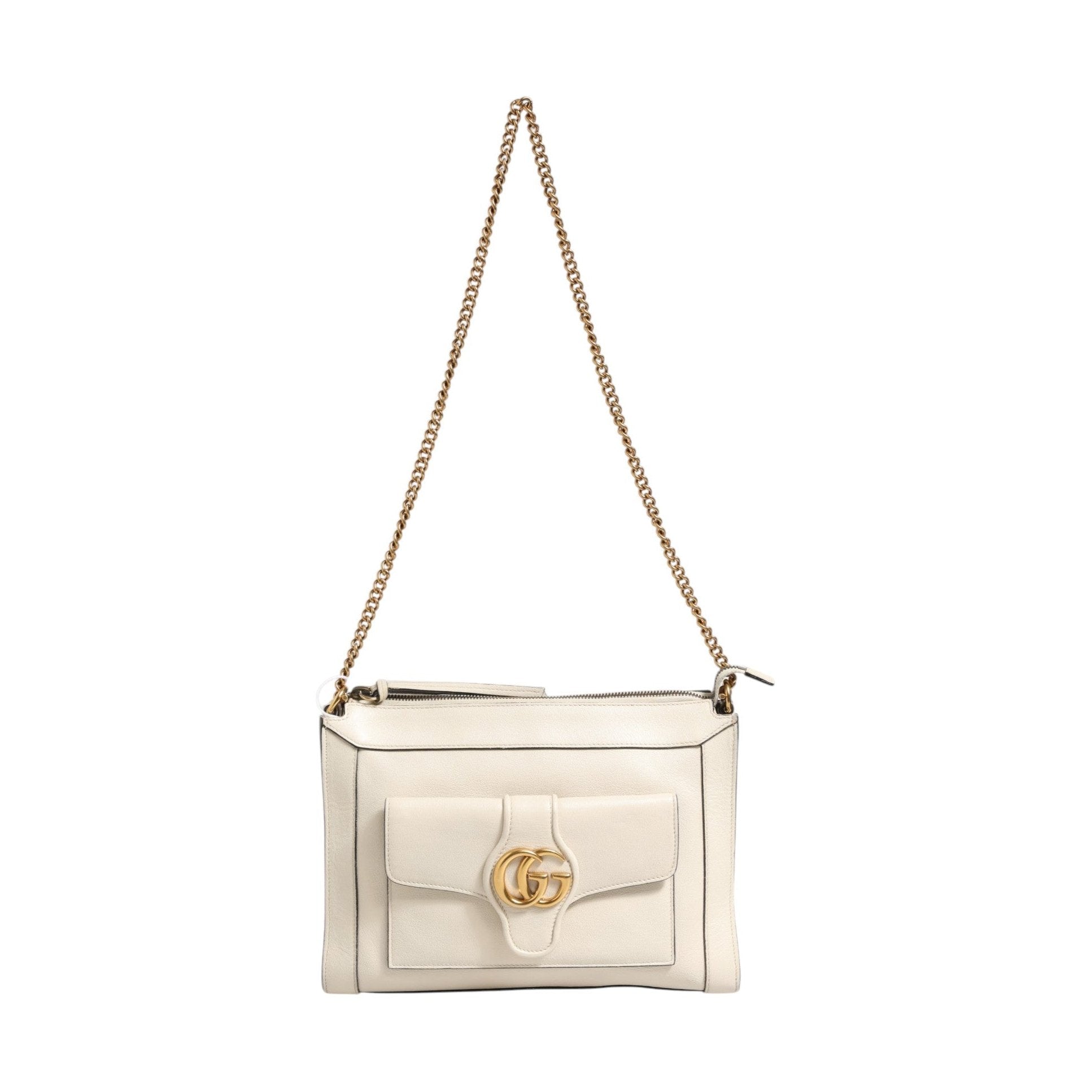 Gucci Arli Small Crossbody Bag White Leather