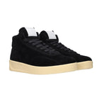 Jil Sander Black Leather High Top Sneakers