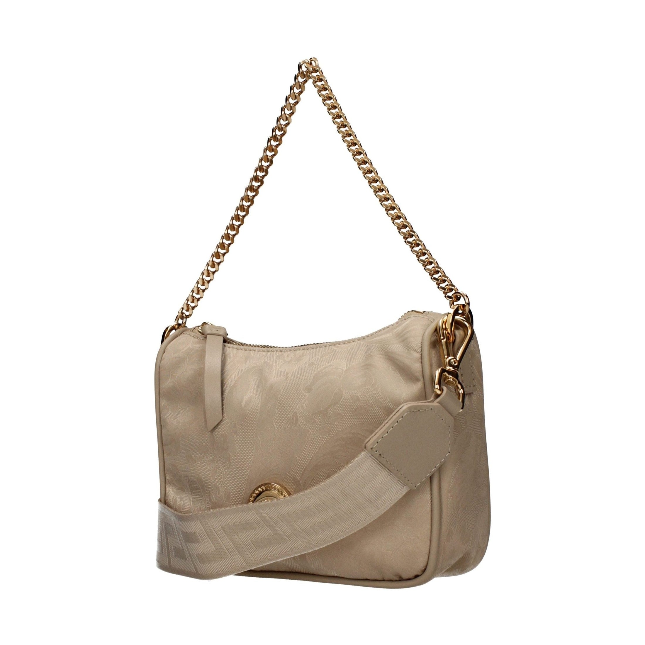 Versace Beige Fabric Handbag