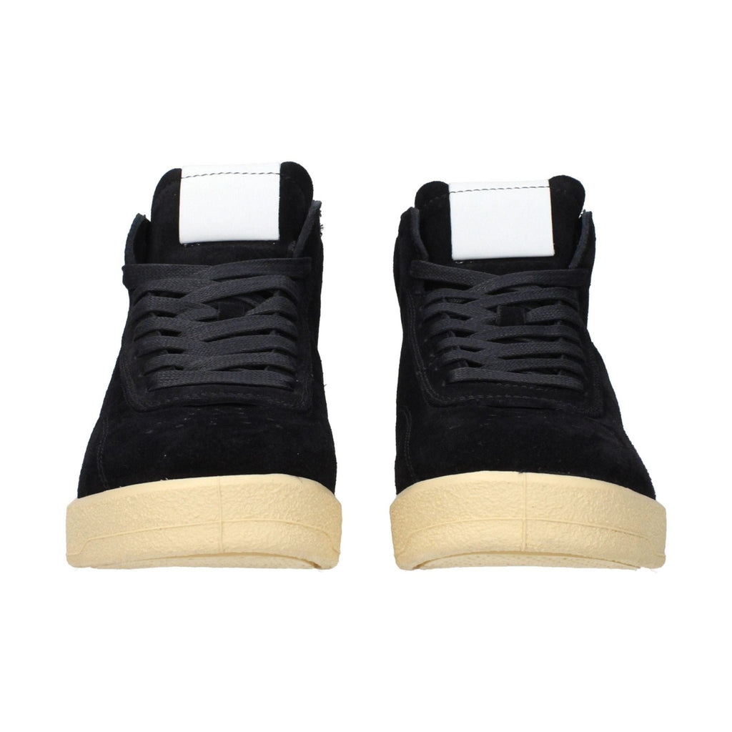Jil Sander Black Leather High Top Sneakers