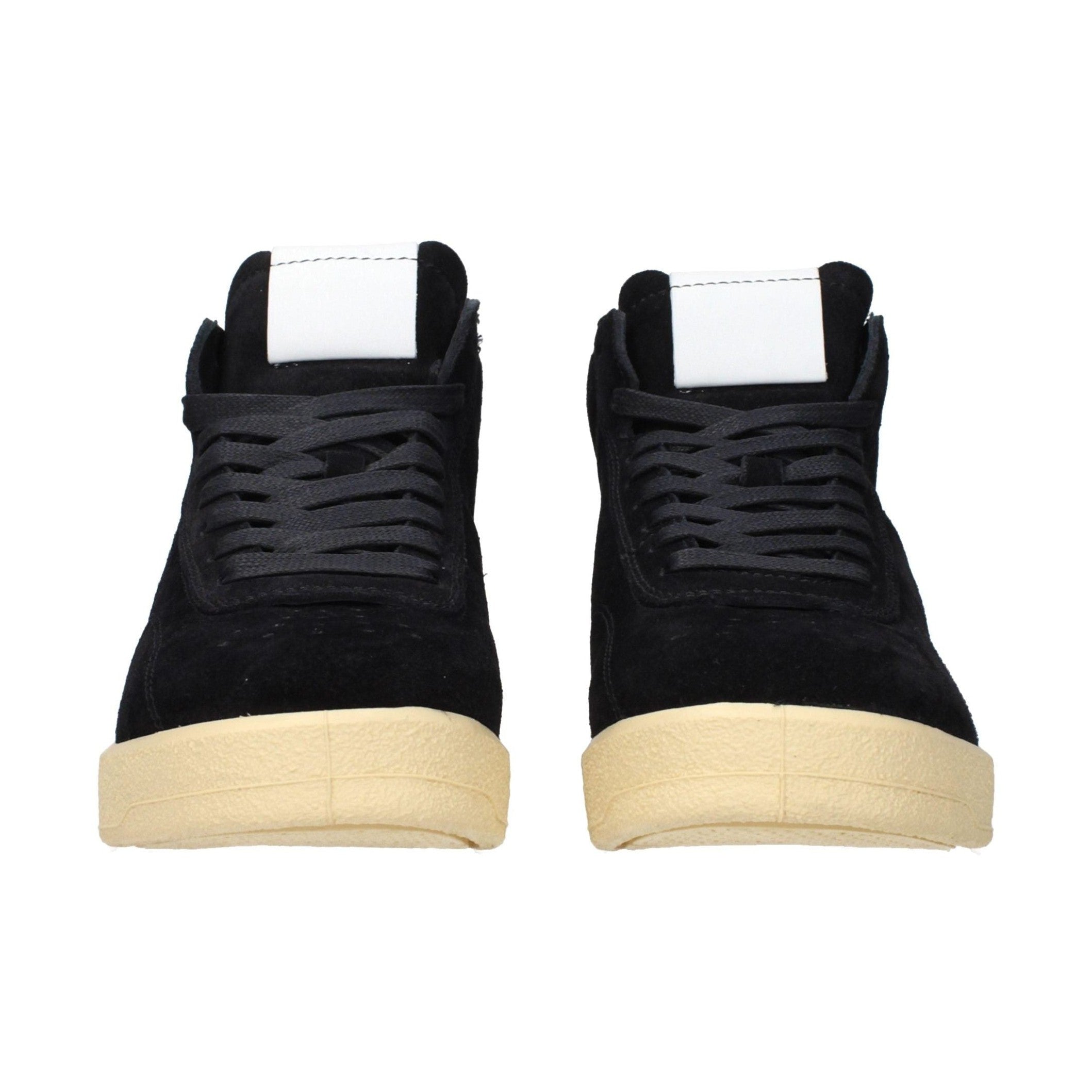Jil Sander Black Leather High Top Sneakers