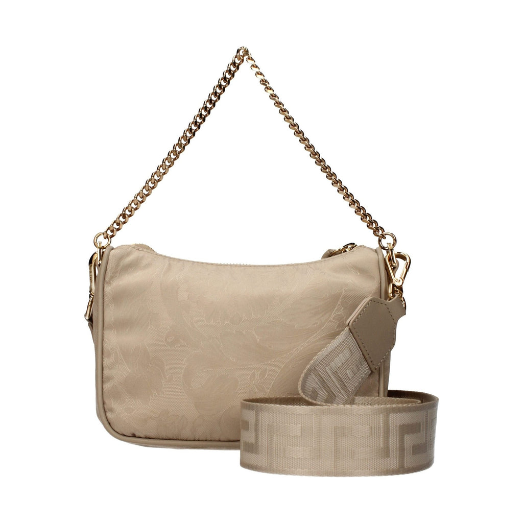Versace Beige Fabric Handbag