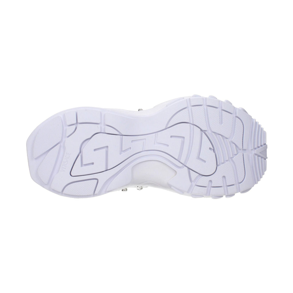 Versace White Fabric Sneakers
