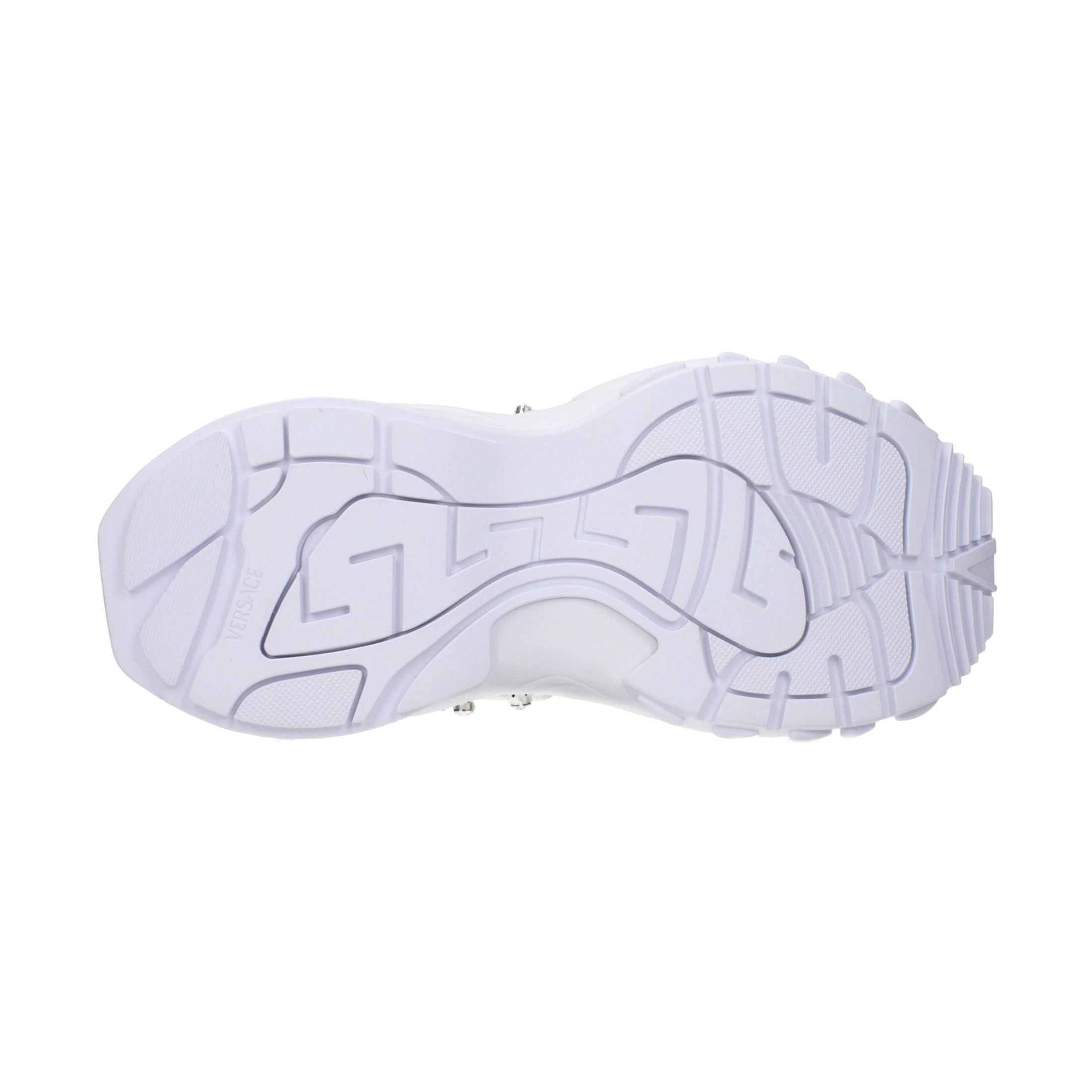 Versace White Fabric Sneakers