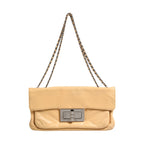 Chanel Beige Lambskin Giant Reissue Mademoiselle Lock Flap Bag