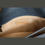 Chanel Blue Quilted Leather Crown Flap Shoulder Bag