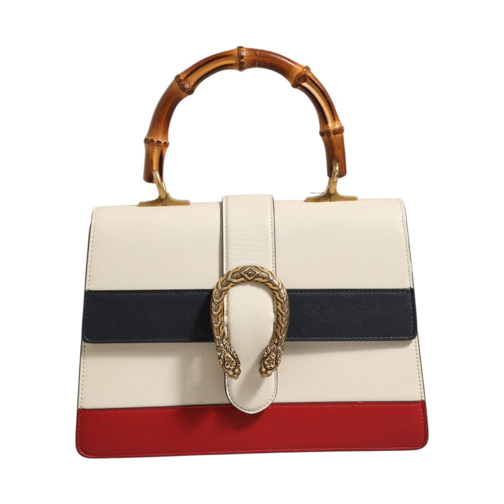 Gucci Dionysus Bamboo Top Handle Bag Colorblock Leather