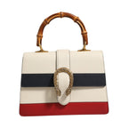 Gucci Dionysus Bamboo Top Handle Bag Colorblock Leather