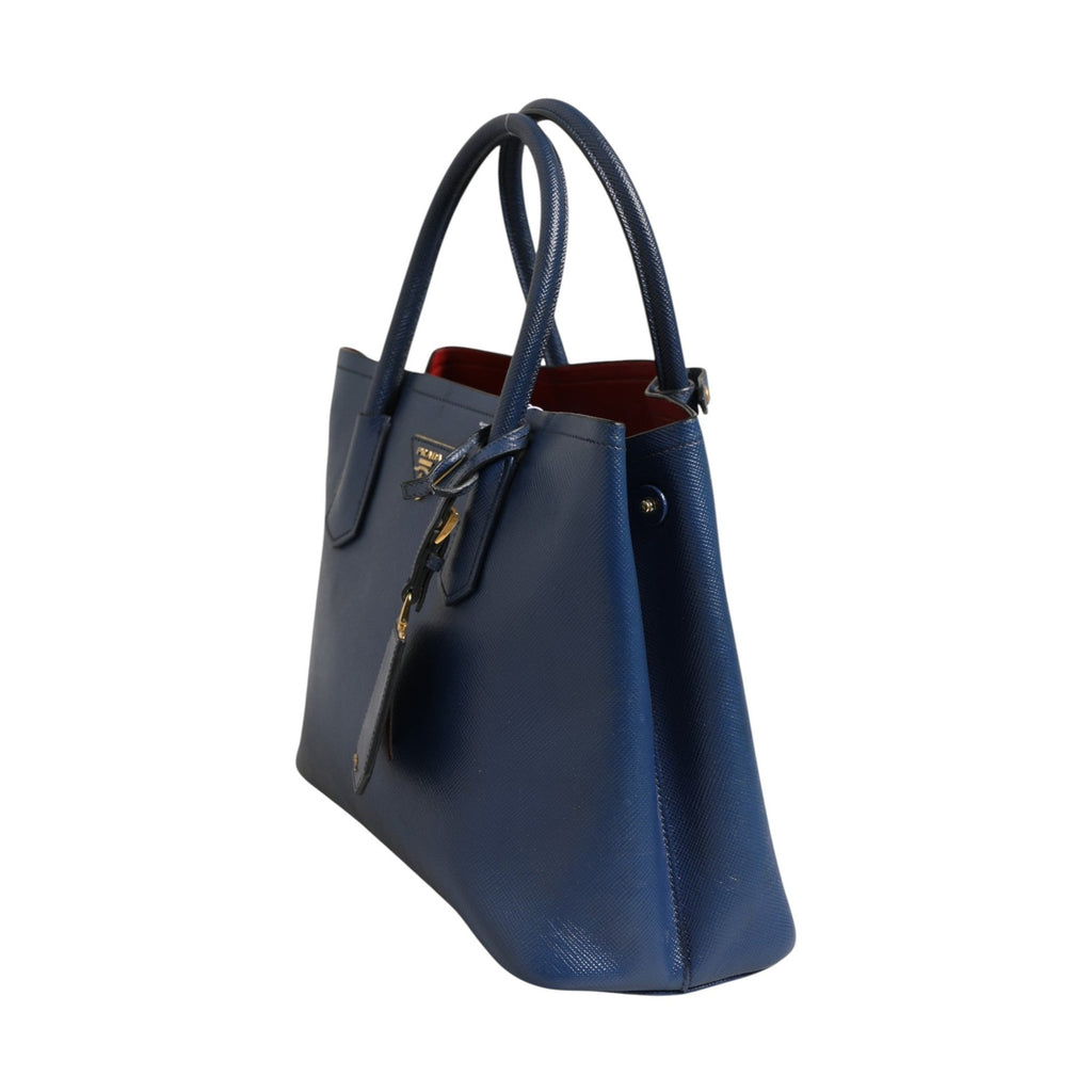 Prada Blue Saffiano Leather 2way Bag