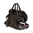 Prada Metallic Nappa Leather Ruffle Shoulder Bag