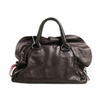 Prada Metallic Nappa Leather Ruffle Shoulder Bag