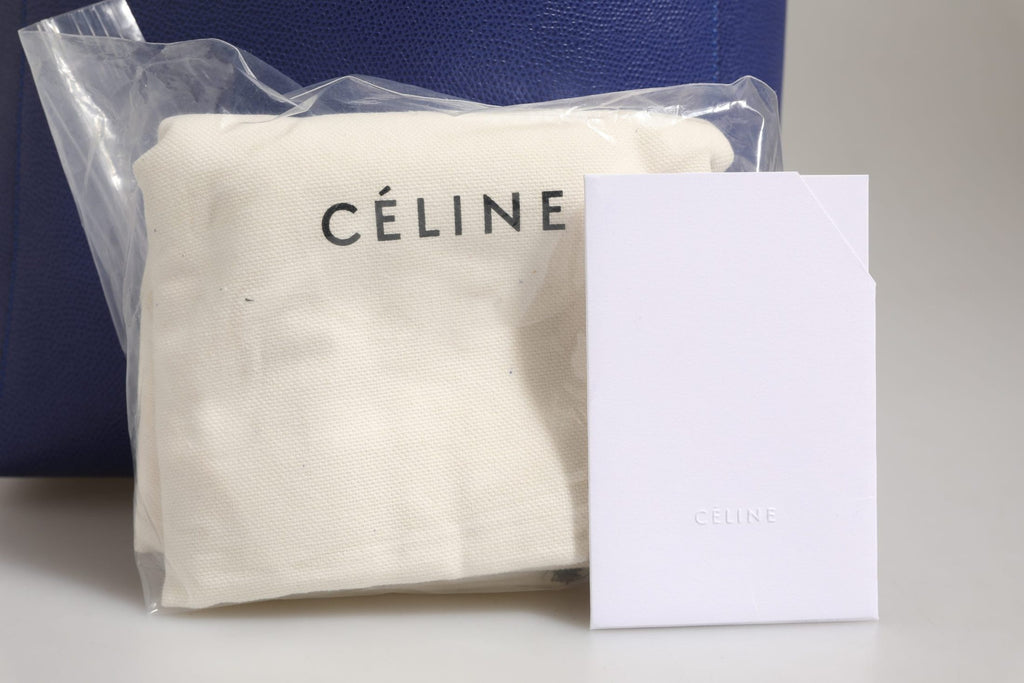Celine Blue with Gold Tote Bag