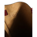 Loewe Gate Raspberry & Wine Leather Bucket Bag