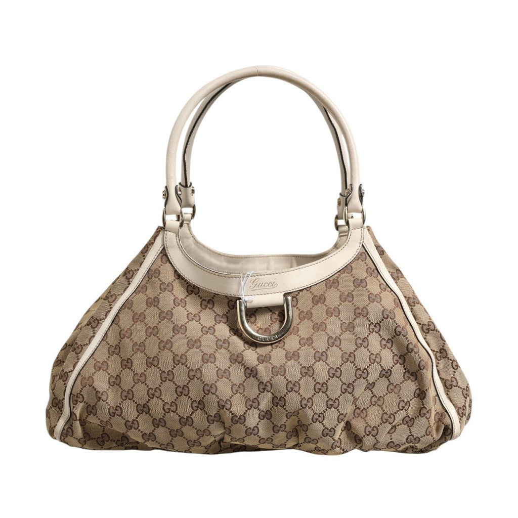 Gucci Canvas Abbey D Ring Shoulder Bag