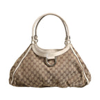 Gucci Canvas Abbey D Ring Shoulder Bag