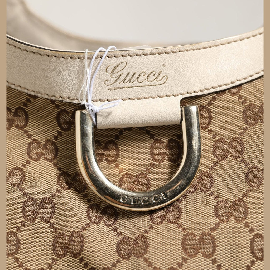 Gucci Canvas Abbey D Ring Shoulder Bag