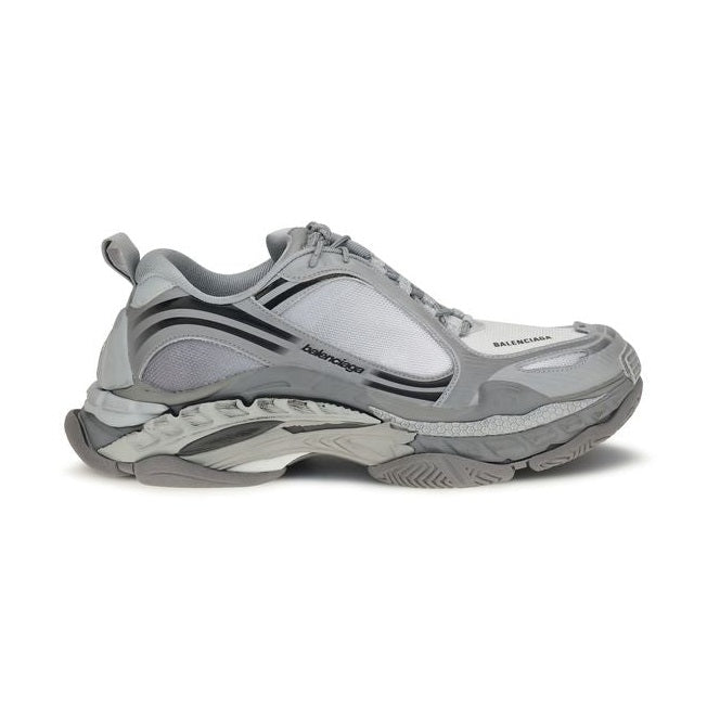 Gray Polyethylene Athletic Sneakers