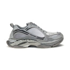Gray Polyethylene Athletic Sneakers