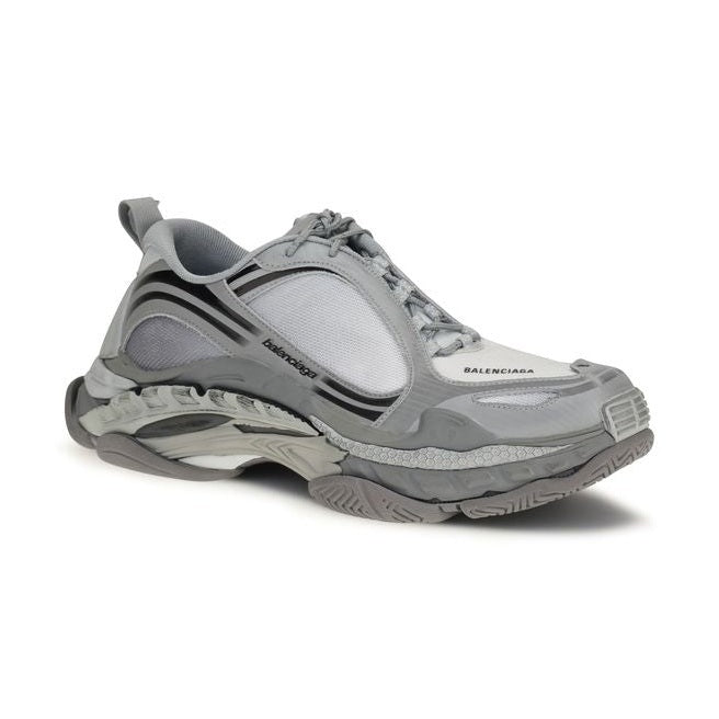 Gray Polyethylene Athletic Sneakers