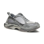 Gray Polyethylene Athletic Sneakers