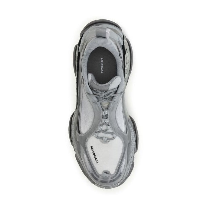 Gray Polyethylene Athletic Sneakers