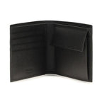 Prada Black Calf Leather Bos Taurus Wallet