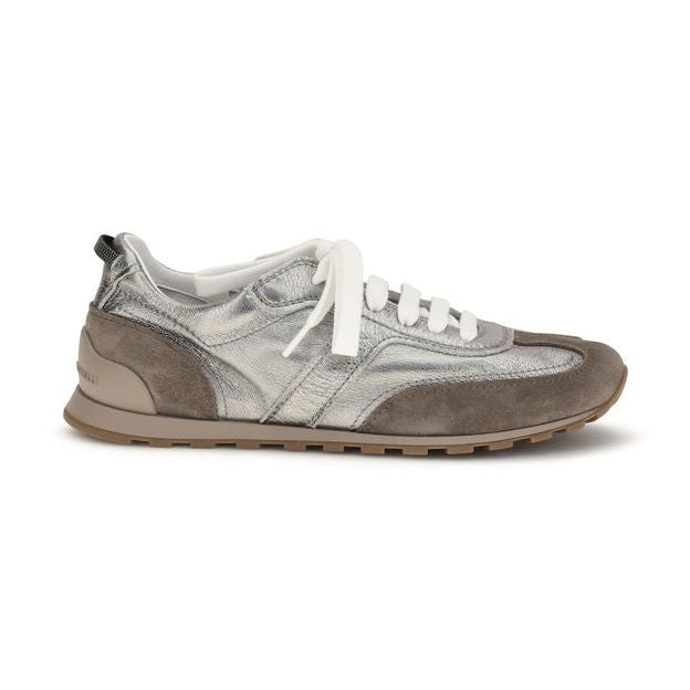 Brunello Cucinelli Multicolor Calf Leather Bos Taurus Athletic Sneakers
