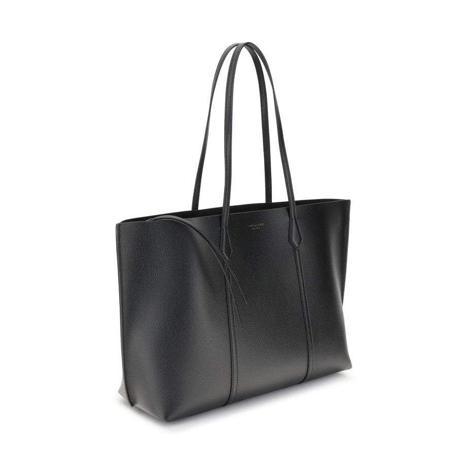 Tory Burch Black Calf Leather Bos Taurus Handbag