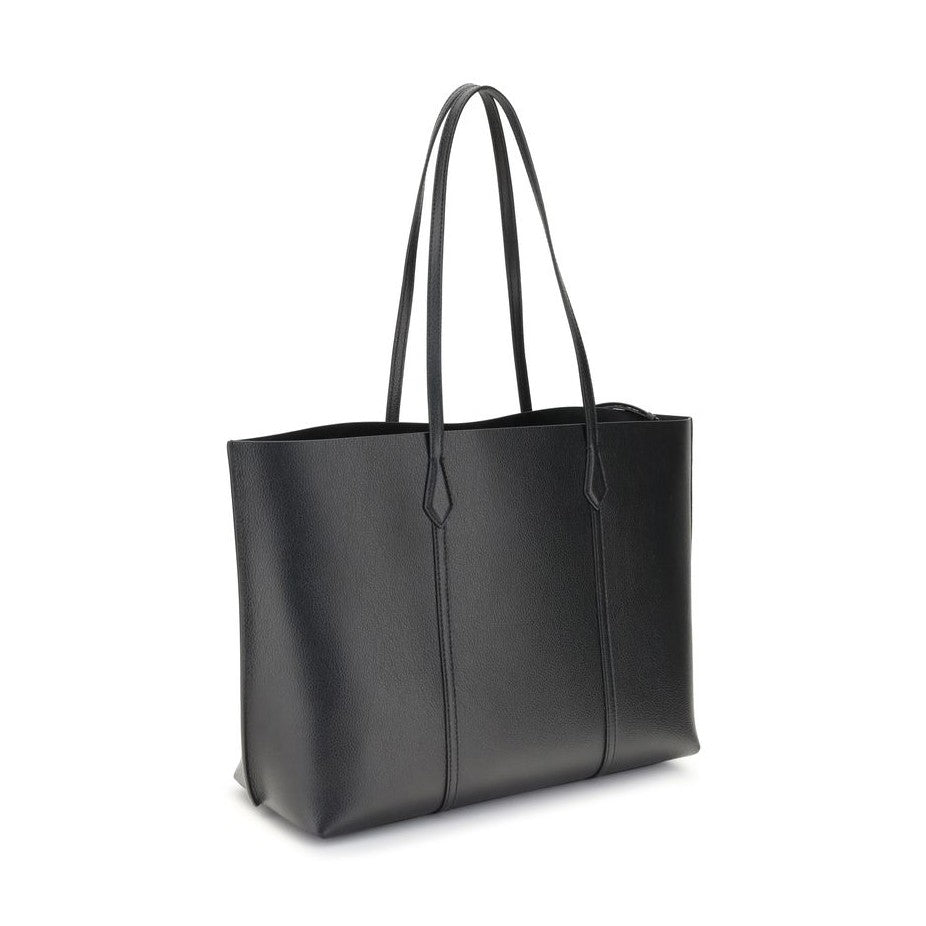 Tory Burch Black Calf Leather Bos Taurus Handbag