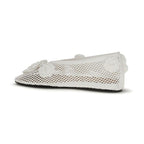 Ganni White Polyethylene Ballet Flats