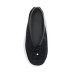 Ganni Black Polyethylene Ballet Flats