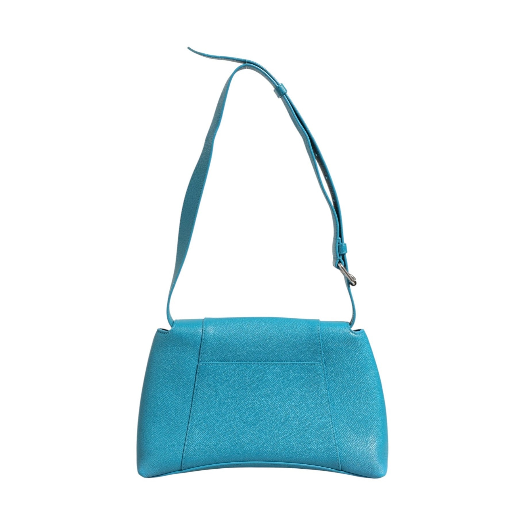 Balenciaga Calfskin S Downtown Blue Shoulder Bag