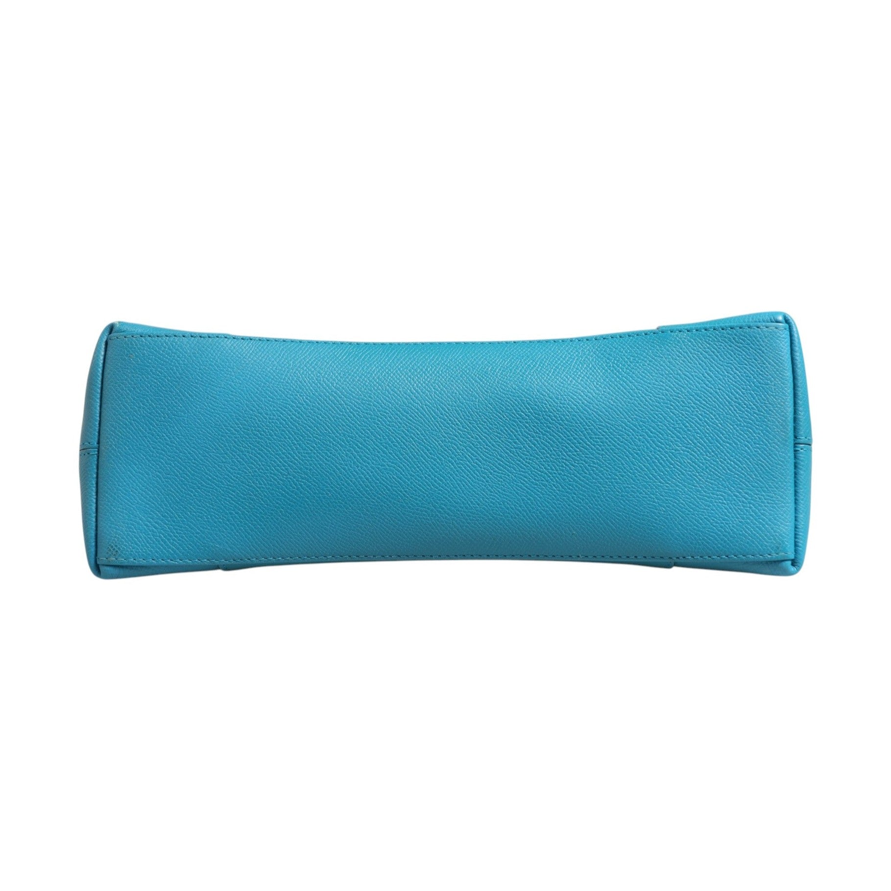Balenciaga Calfskin S Downtown Blue Shoulder Bag