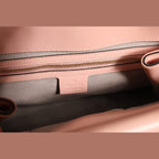 Gucci Pink And White Calfskin Small Nymphaea Top Handle Bag