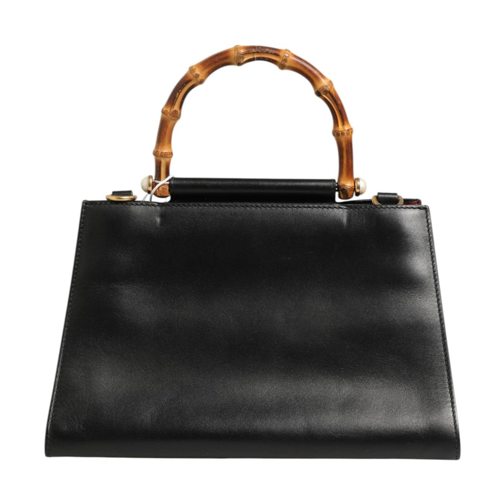 Gucci Nymphaea Bamboo Top Handle Leather Bag