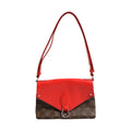 Saint Michel Monogram Epi Shoulder Bag Coquelicot