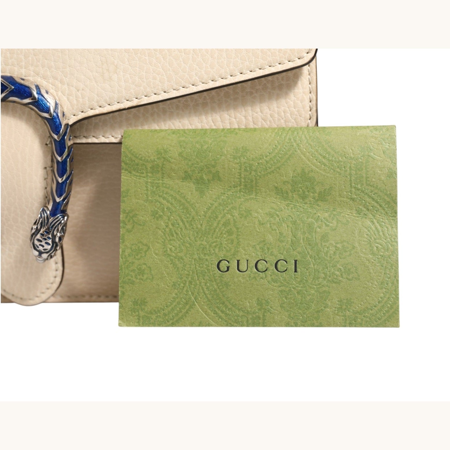 Gucci Dionysus White Leather Handbag