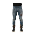 Dolce & Gabbana Blue Distressed Mid Waist Skinny Denim Jeans