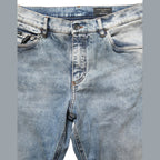Dolce & Gabbana Blue Washed Mid Waist Straight Men Denim Jeans