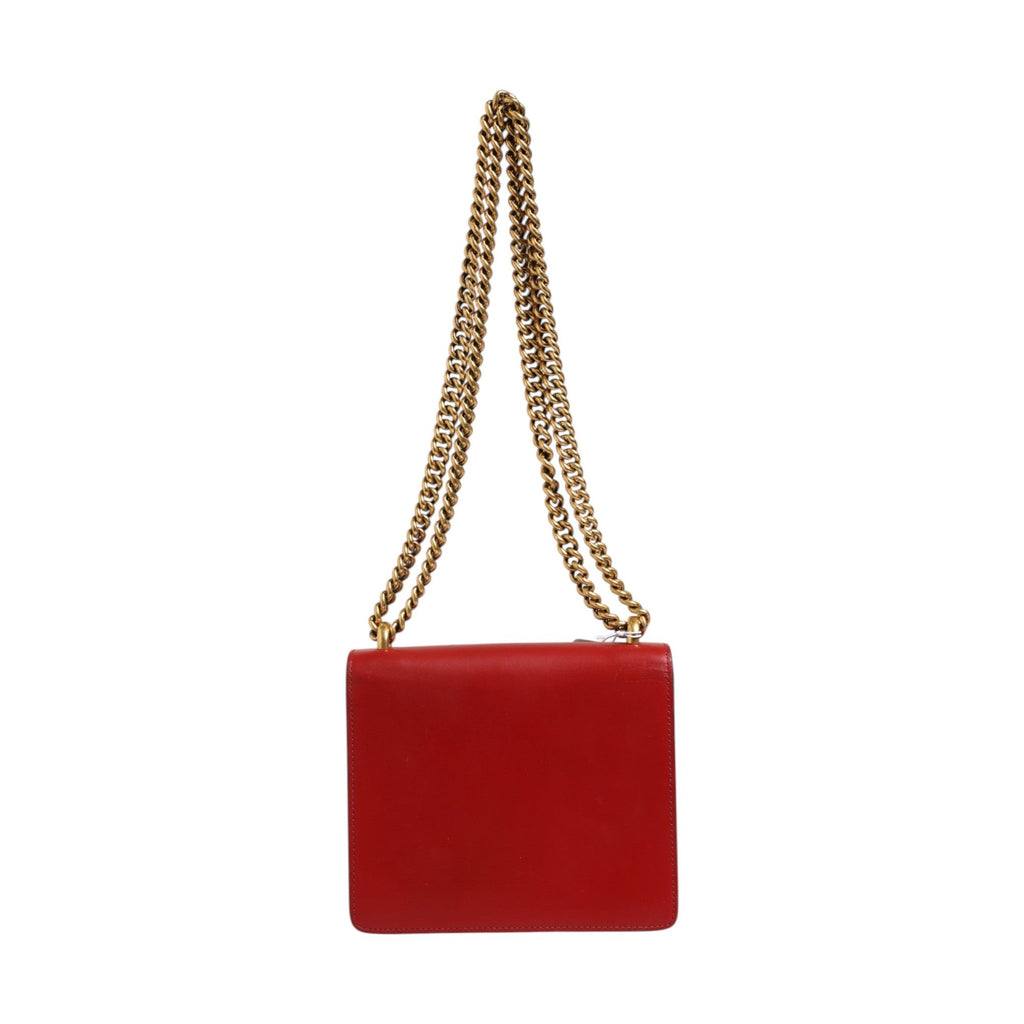 Gucci Marmont small shoulder bag in Rosso Ancora red leather