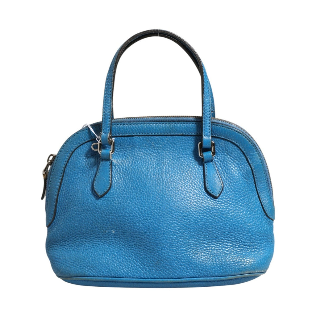 Gucci Blue Leather Dome Handbag