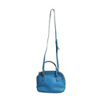 Gucci Blue Leather Dome Handbag