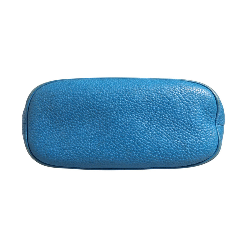 Gucci Blue Leather Dome Handbag