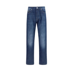 Brunello Cucinelli Blue Cotton Jeans Denim
